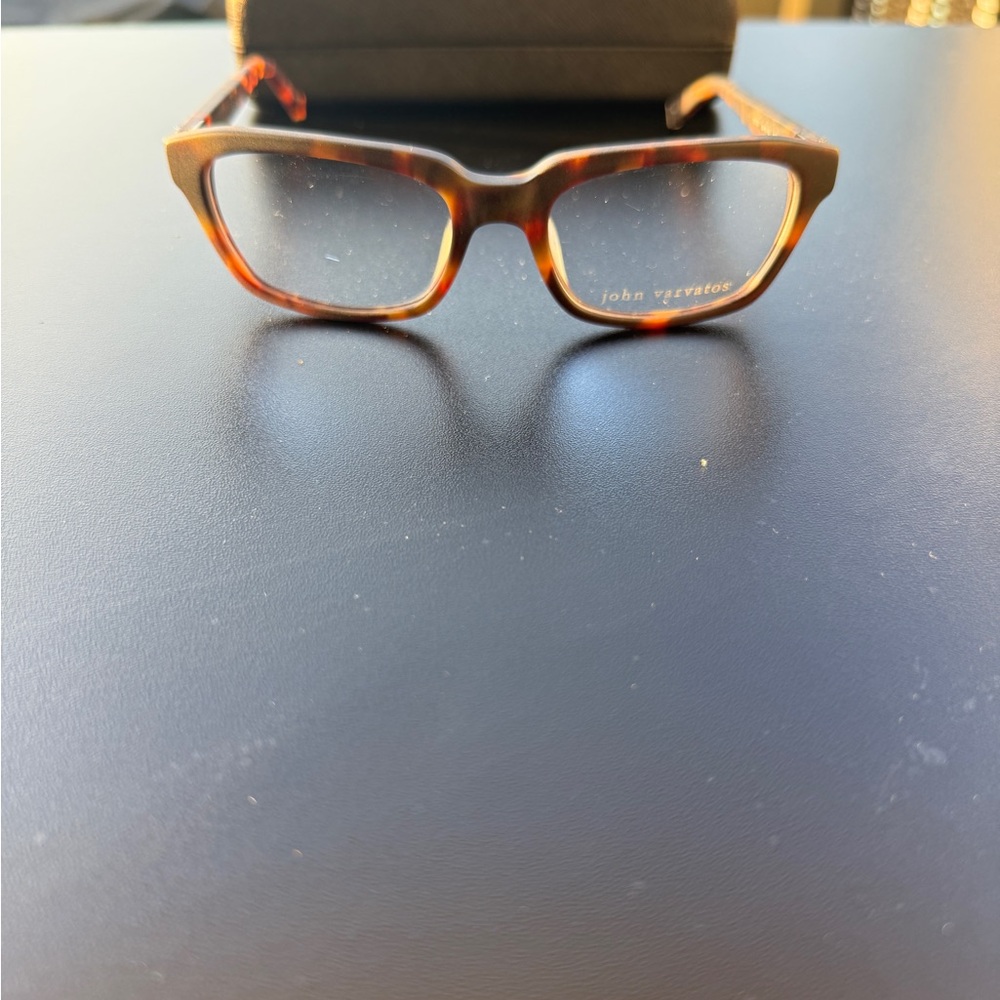 John Varvatos V357 Eyeglasses Matte Tortoise 52-18-140 Made in Japan Frames
